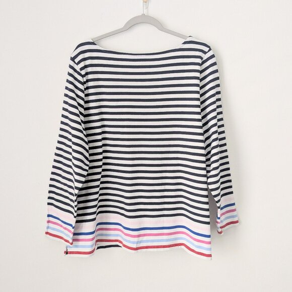 Talbots Authentic Talbots Tee in Harbor Stripe - Picture 3 of 9